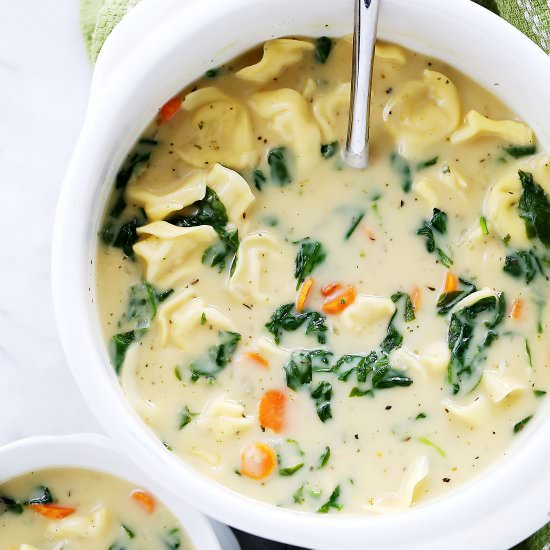 Creamy Tortellini Soup