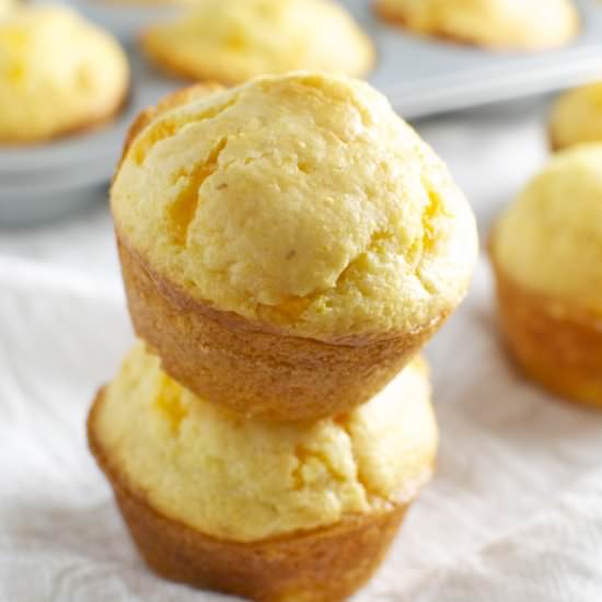 Cheesy Cornbread Muffins