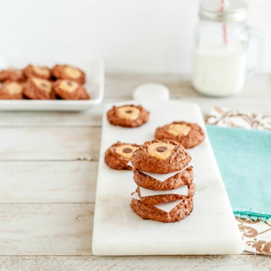 Double Chocolate Buckeye Blossoms