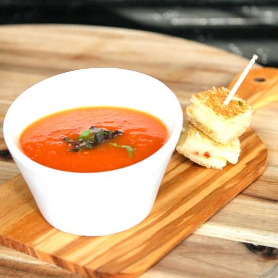 Summer Grilled Tomato Soup
