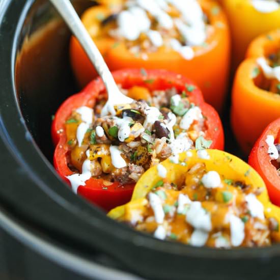 Slow Cooker Stuffed Peppers