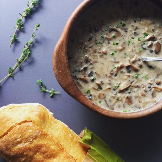 Simple Cream of Mushroom Soup