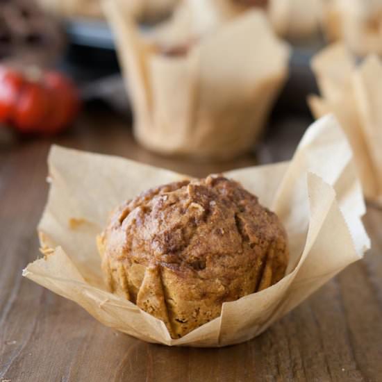 2 Ingredient Pumpkin Muffins