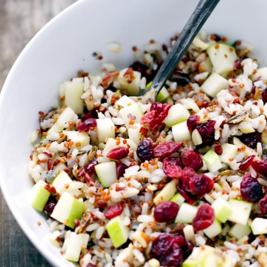 Quinoa Cranberry and Apple Salad