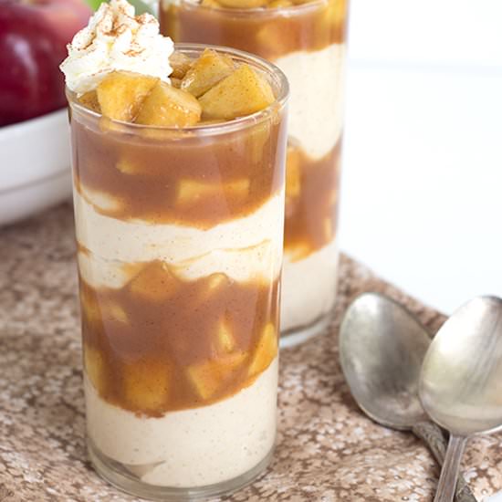 Apple Pie Cheesecake Parfaits