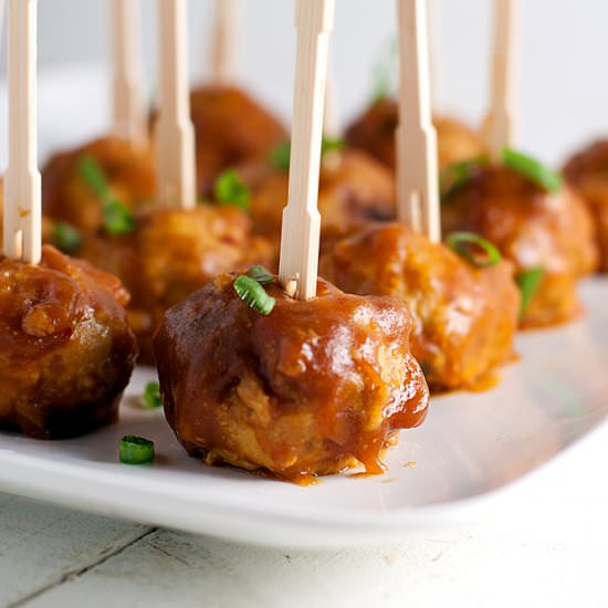 Baked Orange Chicken Meatballs