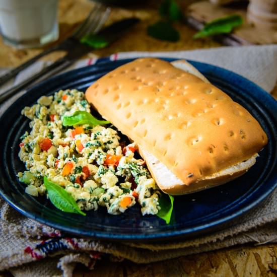 Zucchini, Bell Pepper, Spinach egg