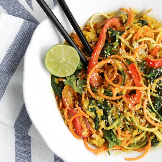 Twisted Thai Peanut Curry Bowl
