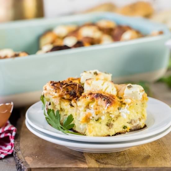 Bagel French Toast Casserole