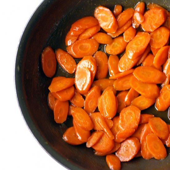Browned butter honey carrots