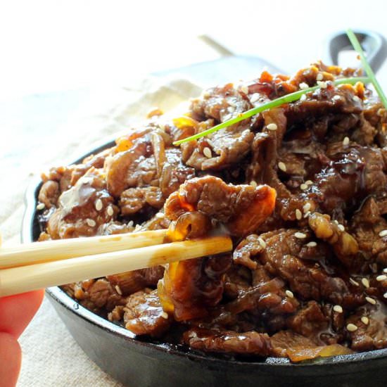 15 Minute Honey Pepper Beef