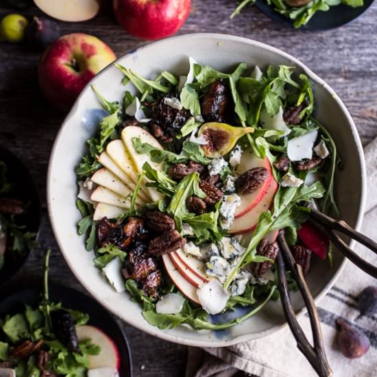 Bacon Fig and Apple Salad