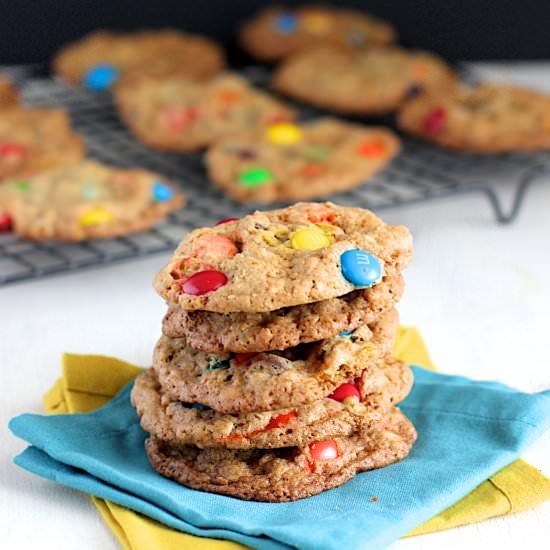 Chewy M&M Cookies