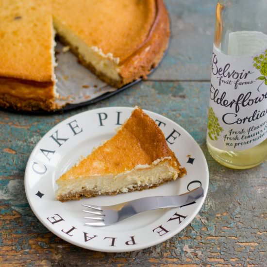 Elderflower cheesecake
