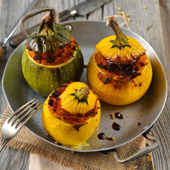 Stuffed Round Zucchini