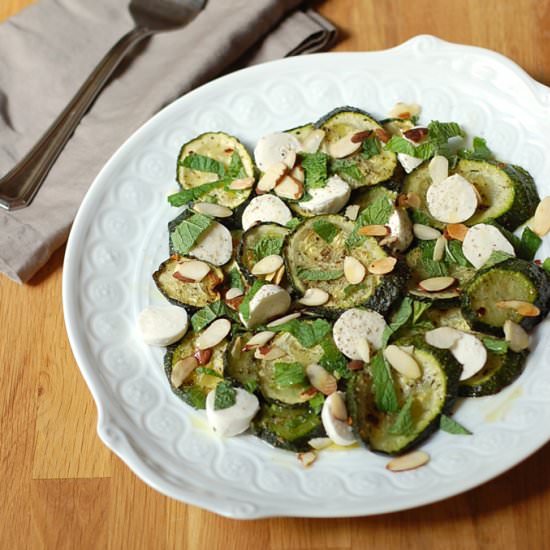 Roasted Zucchini Mozzarella Salad