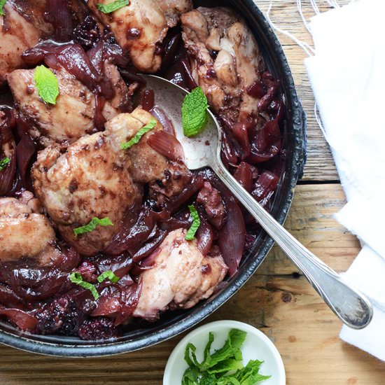 Blackberry Chicken Thighs