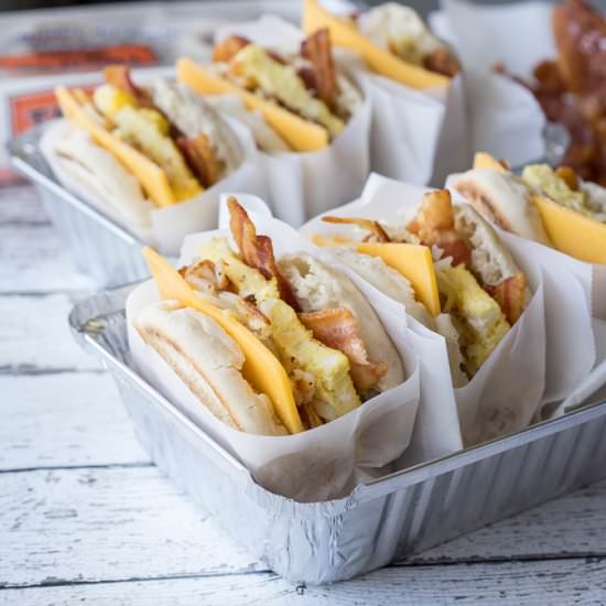 Ultimate Tailgating Breakfast Sandwich