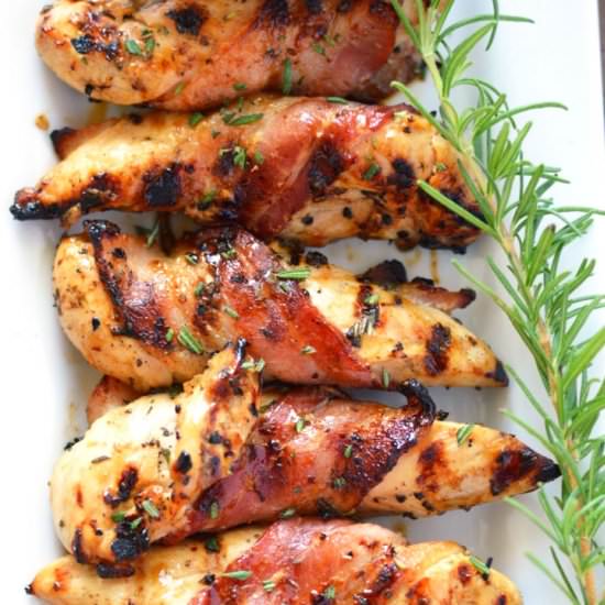 Grilled Bacon Wrapped Chicken