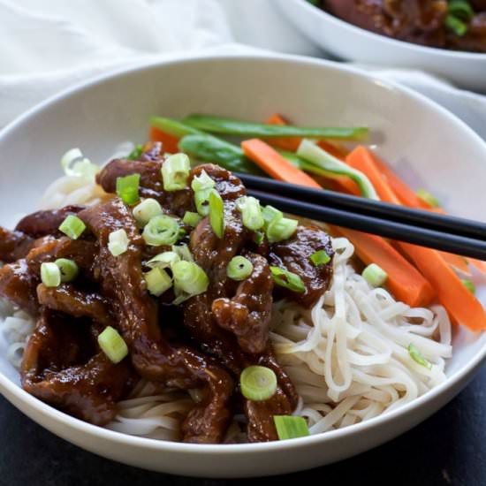 Honey Sriracha Mongolian Beef