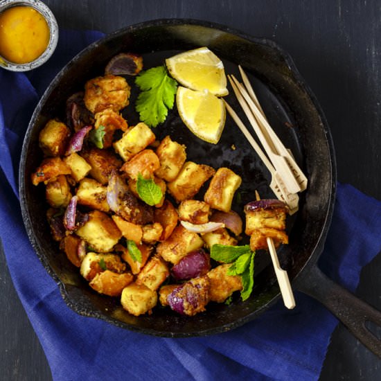 Paneer Tikka on Stove Top