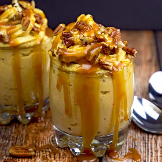 Pumpkin Turtle Cheesecake Parfait