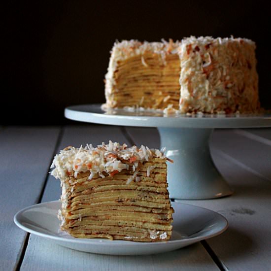 Coconut Crepe Cake