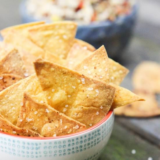 Baked Spicy Chili Lime Chips