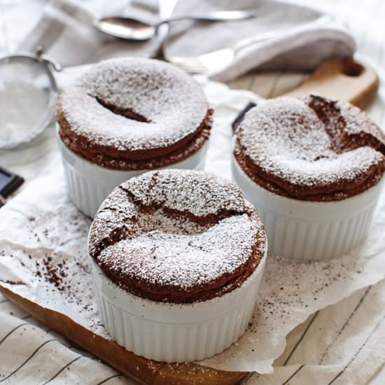 Mini Chocolate Philly Soufflés