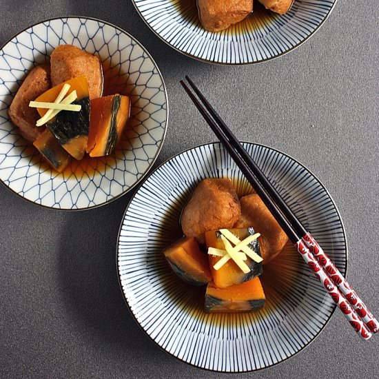 Simmered Kabocha and Tofu