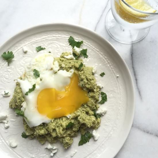 Cilantro-Goat Cheese Cauliflower Rice