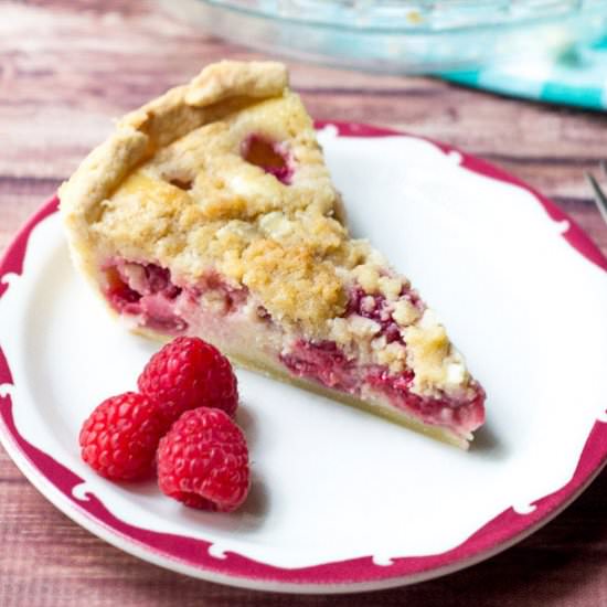 Raspberries & Cream Pie