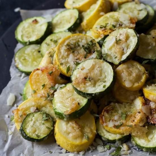 Garlic Parmesan Zucchini Chips