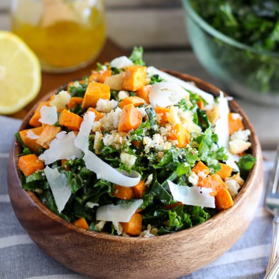 Kale & Roasted Sweet Potato Salad