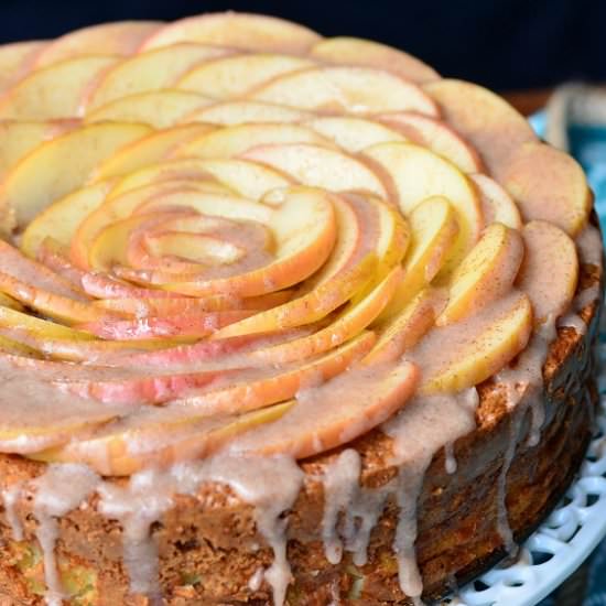 Cinnamon Glazed Apple Cake