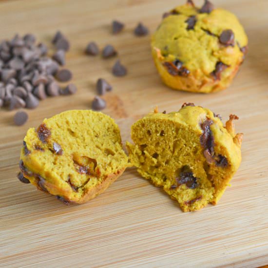 Pumpkin Chocolate Chip Muffins