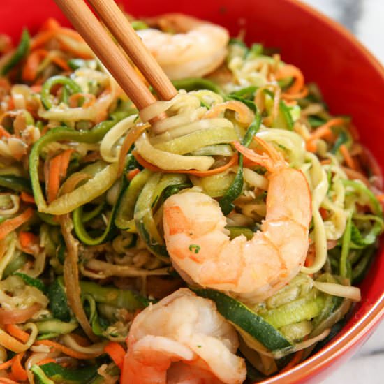 Stir Fried Zucchini Noodles