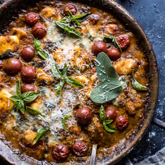 One-Pan Spinach and Cheese Gnocchi