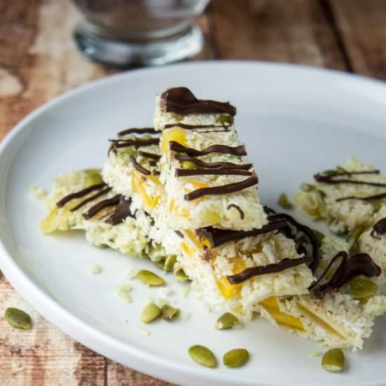 Chewy Mango Coconut Bars