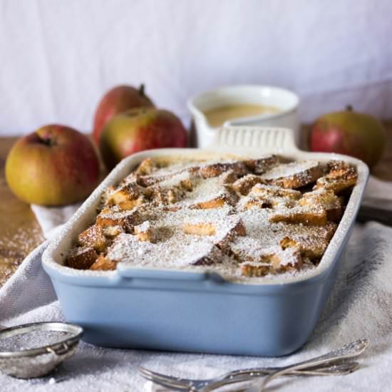 apple zwieback pudding
