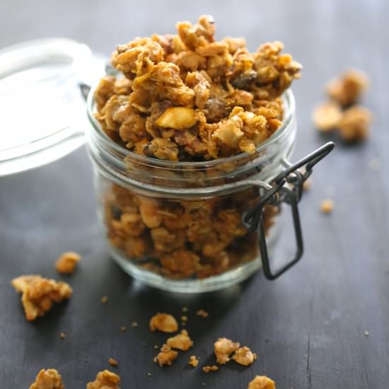 Peanut Butter Pumpkin Granola