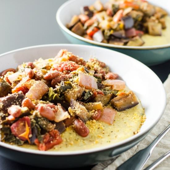 Ratatouille with Creamy Polenta