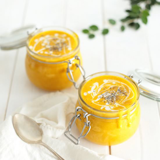 Cream of Pumpkin and Apple Soup