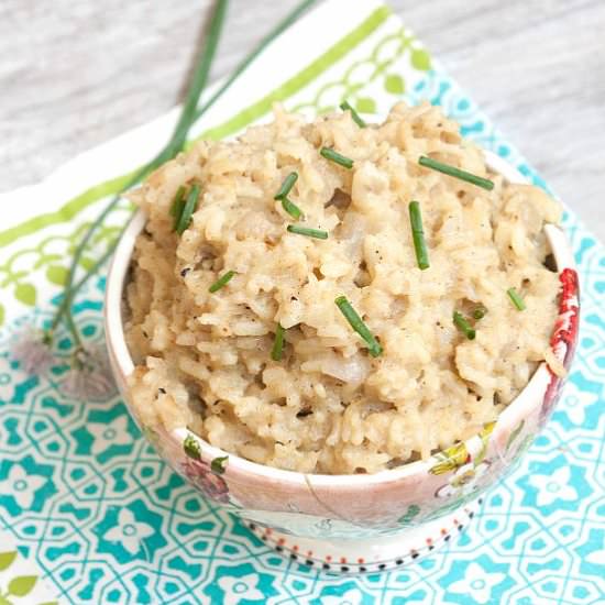Oven Baked Coconut Curry Risotto