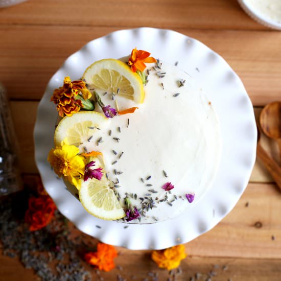 Lavender Cake & Lemon Buttercream