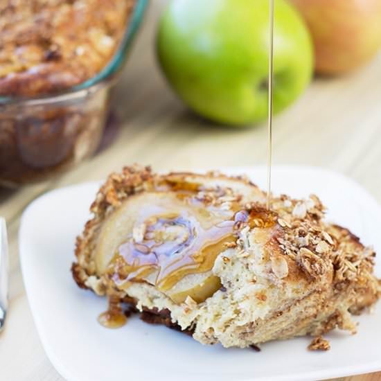 Overnight Apple French Toast Bake