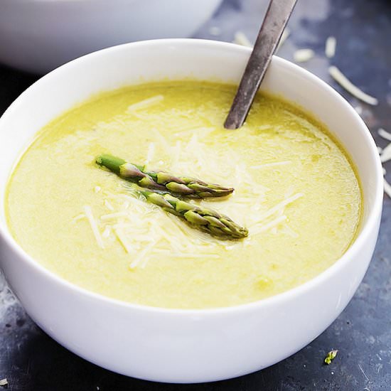 Asparagus Parmesan Soup