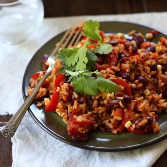 Mexican Kidney Bean Fried Rice