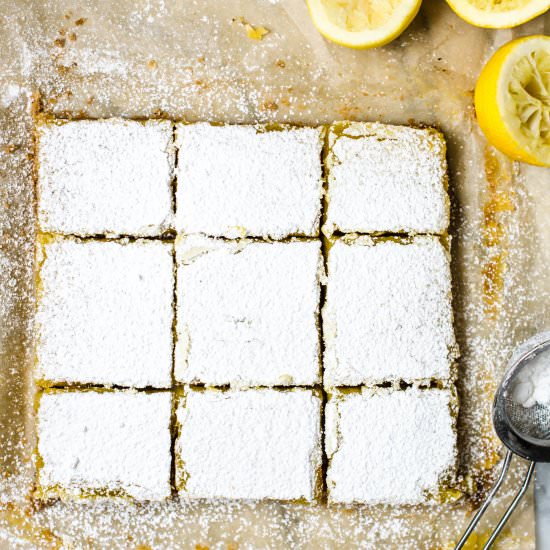 Lemon Bars with Browned Butter