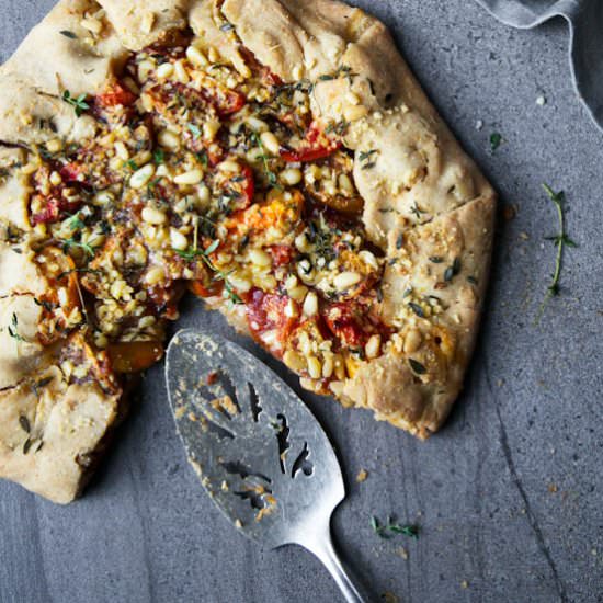 Tomato & Thyme Galette + Pine Nuts
